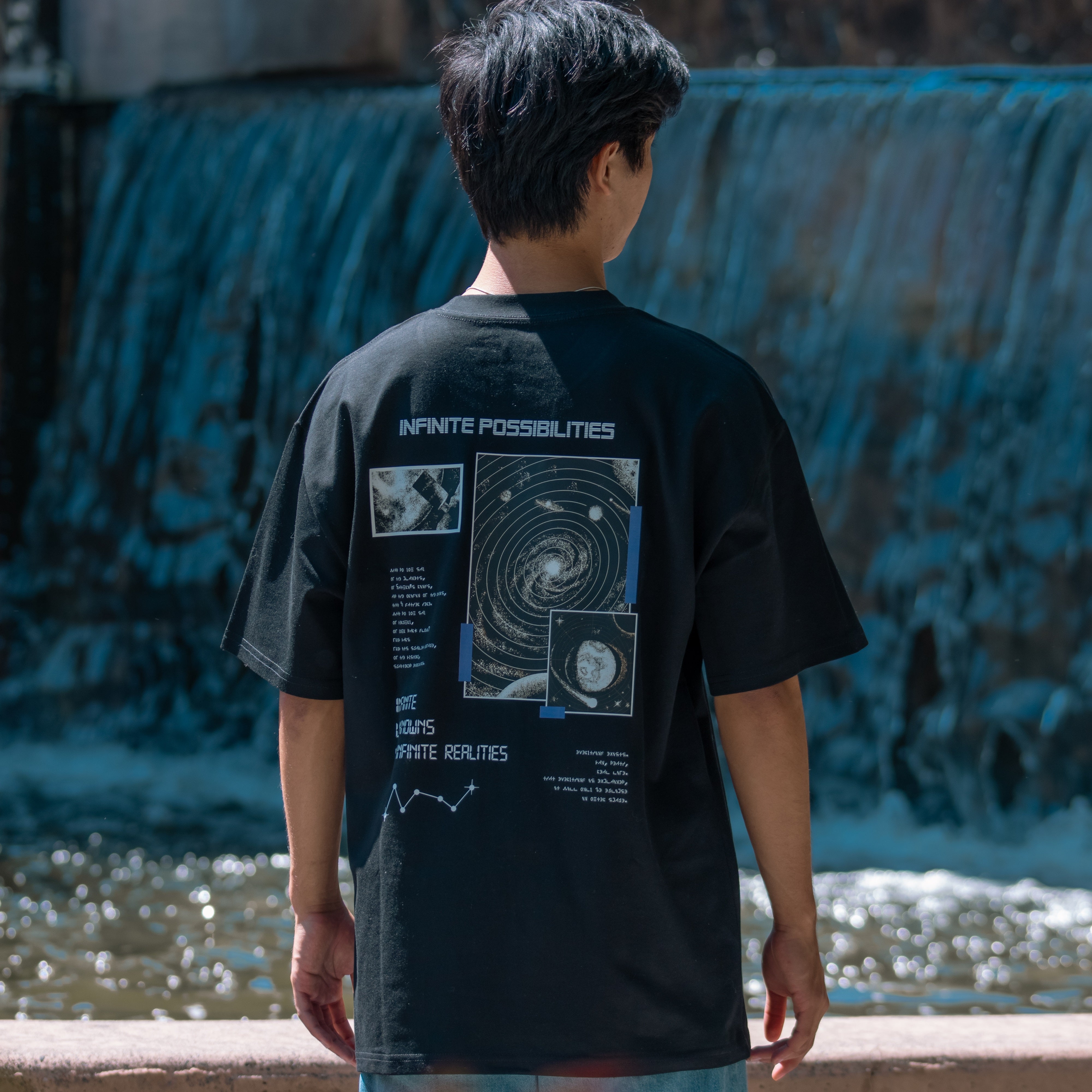 Black Full Graphic Tee