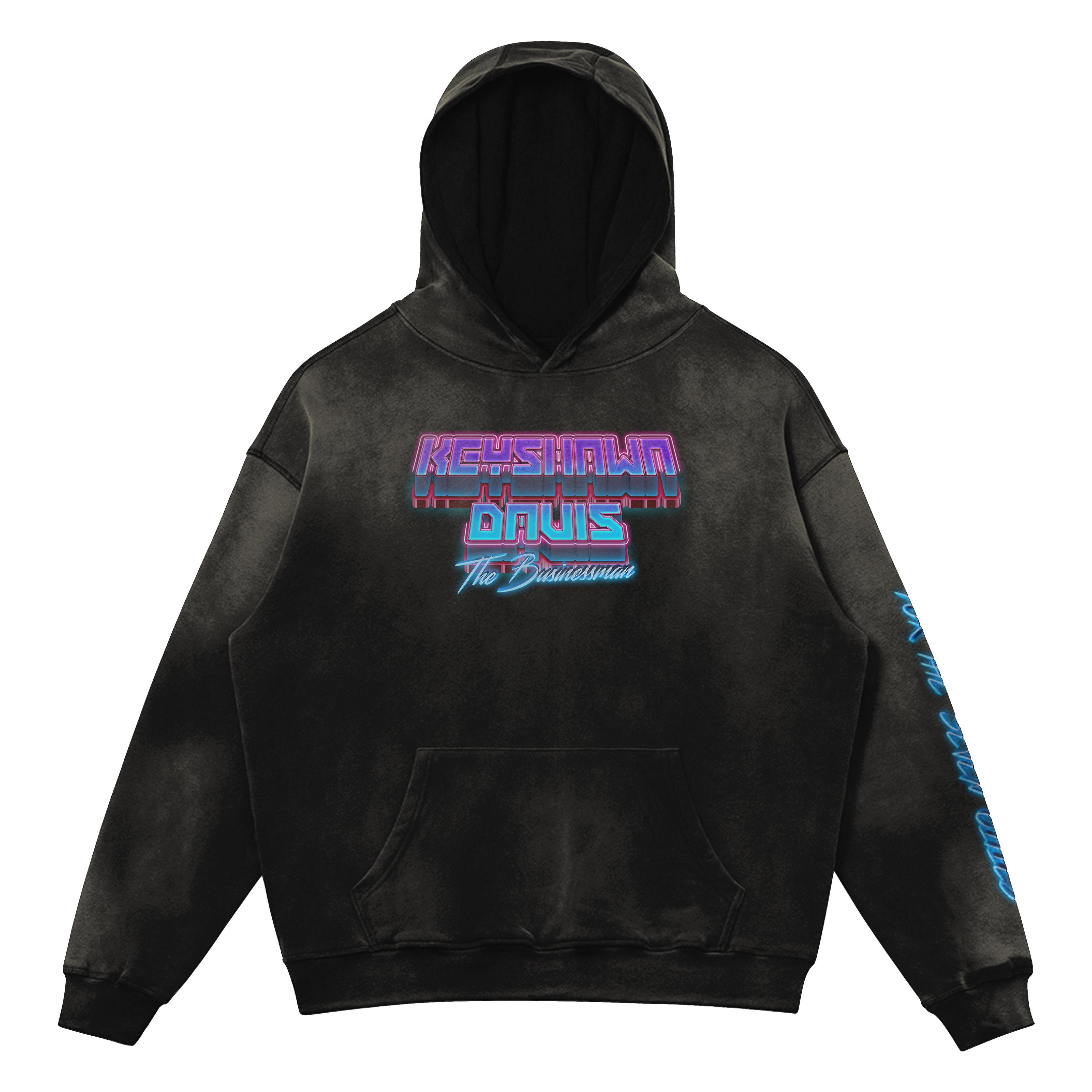 Keyshawn Davis Oversized Sun Faded Hoodie