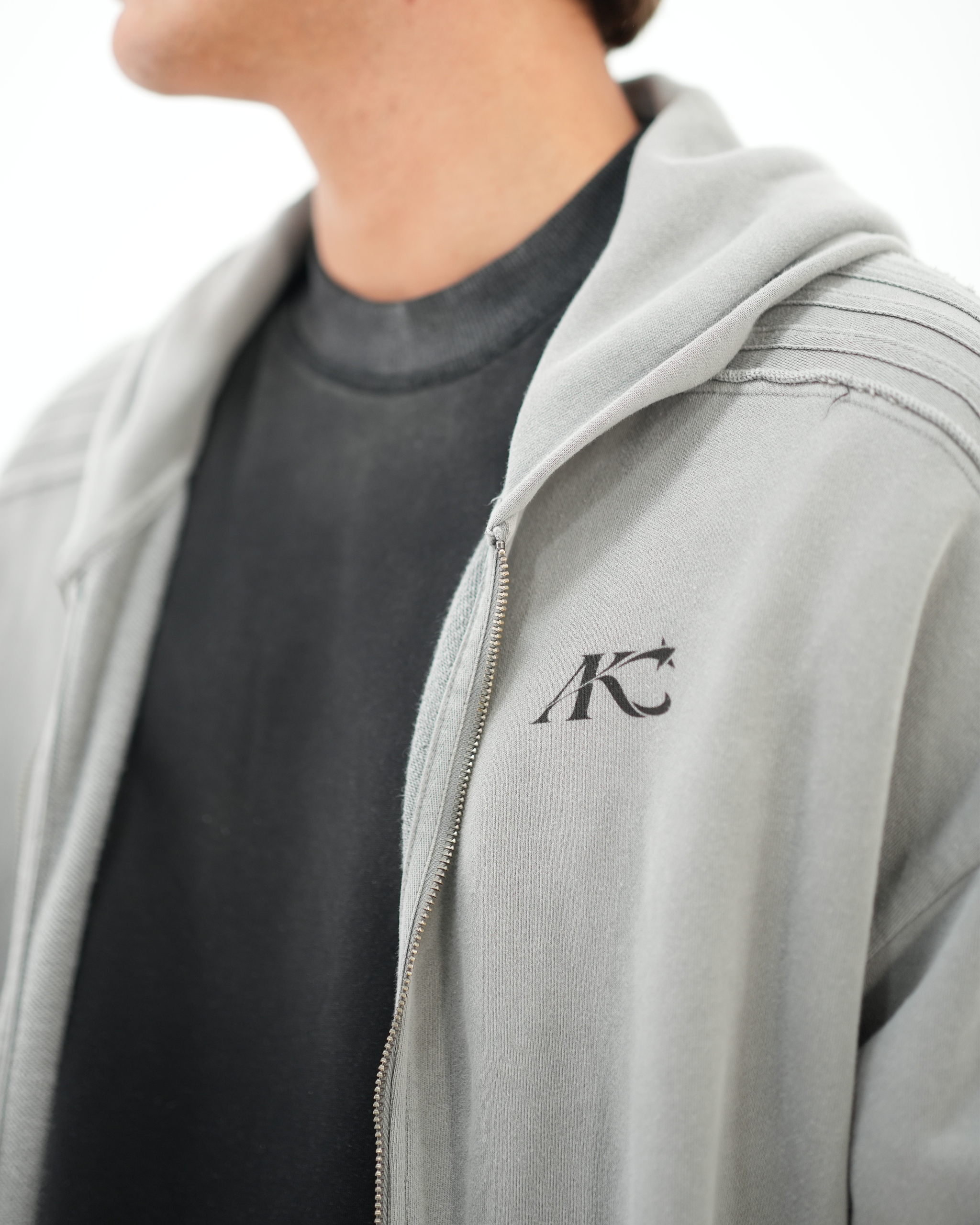 Vintage Wash Raw Oversized Hoodie