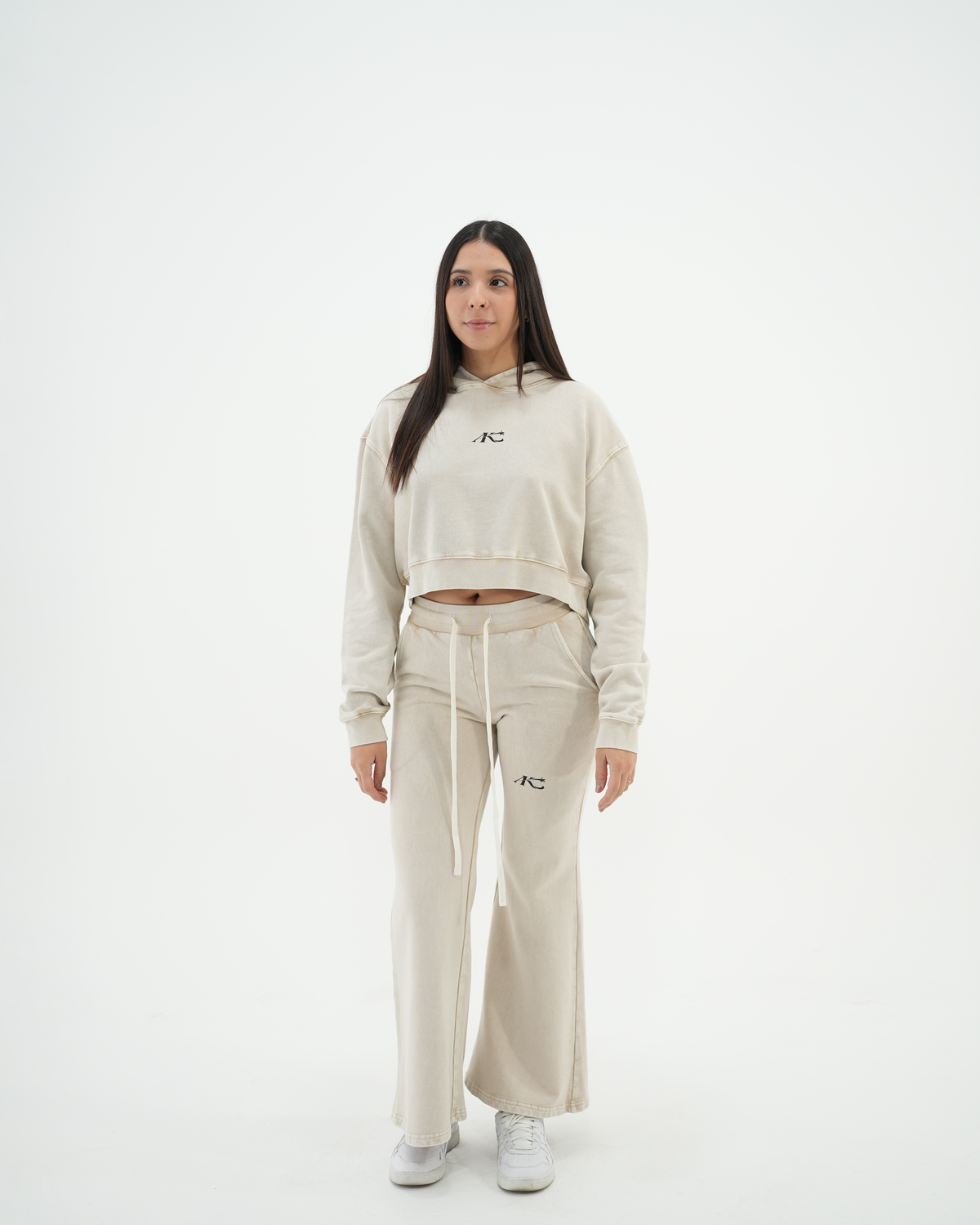 Women's Mineral Wash Cropped Hoodie