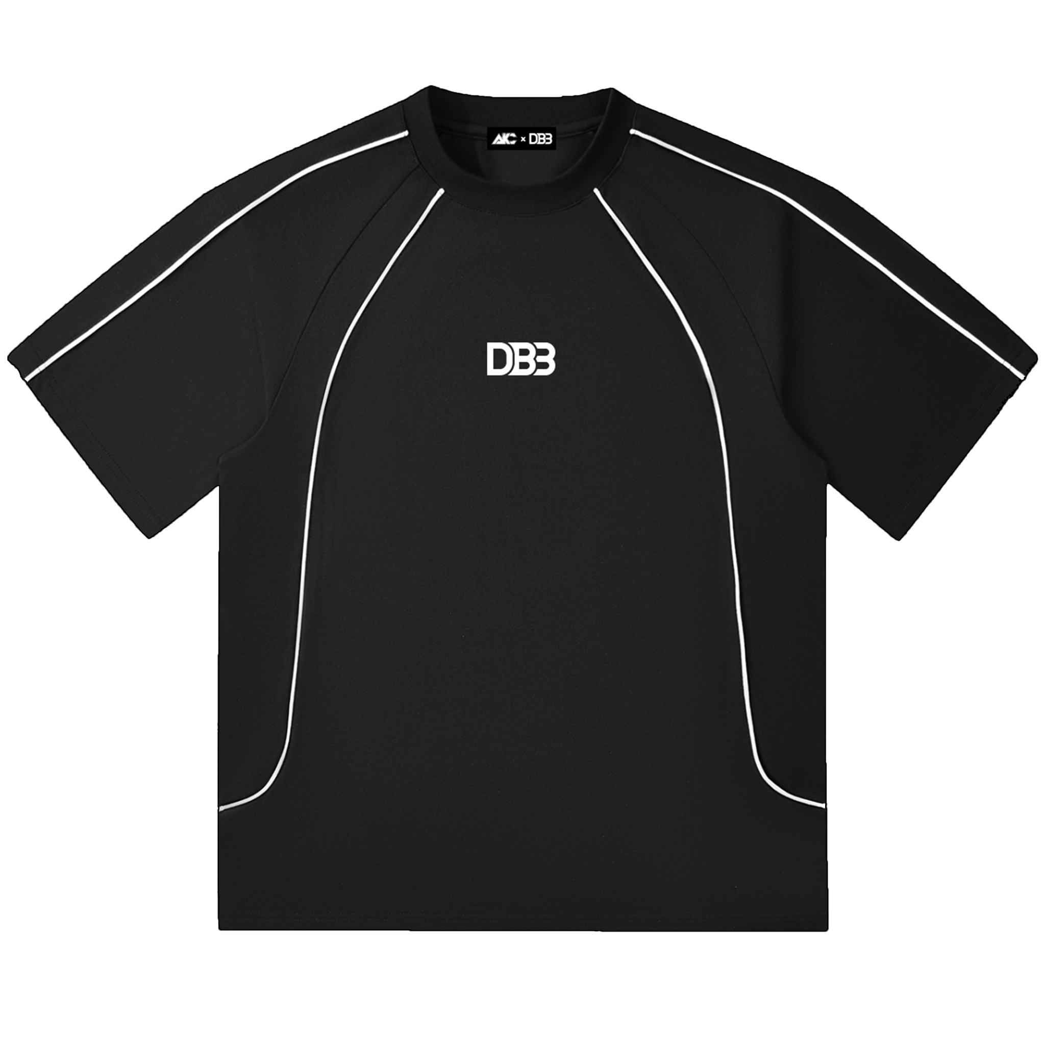 DB3 Black Contrast Tee - Front