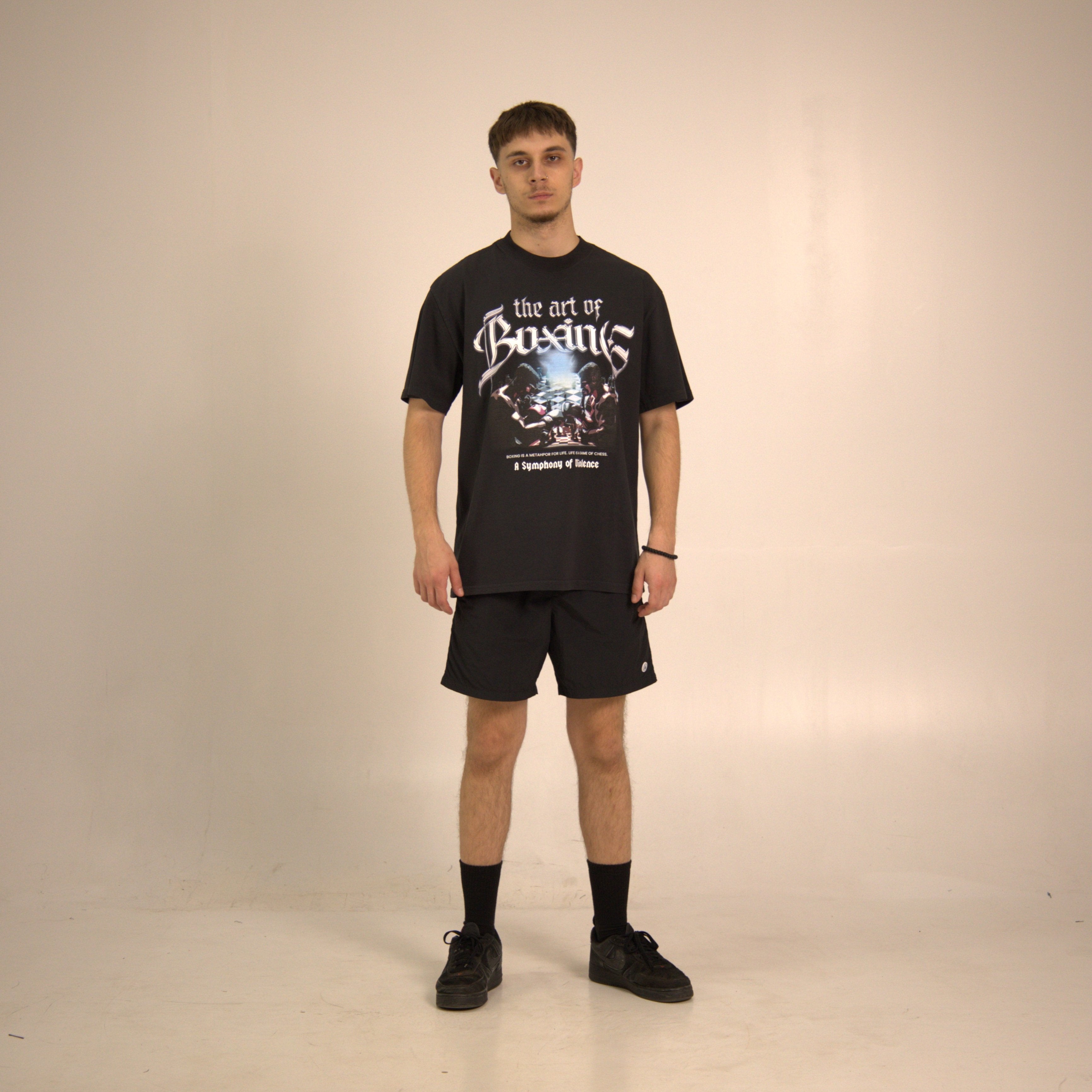 Model waring Art of Boxing Streetwear Tee