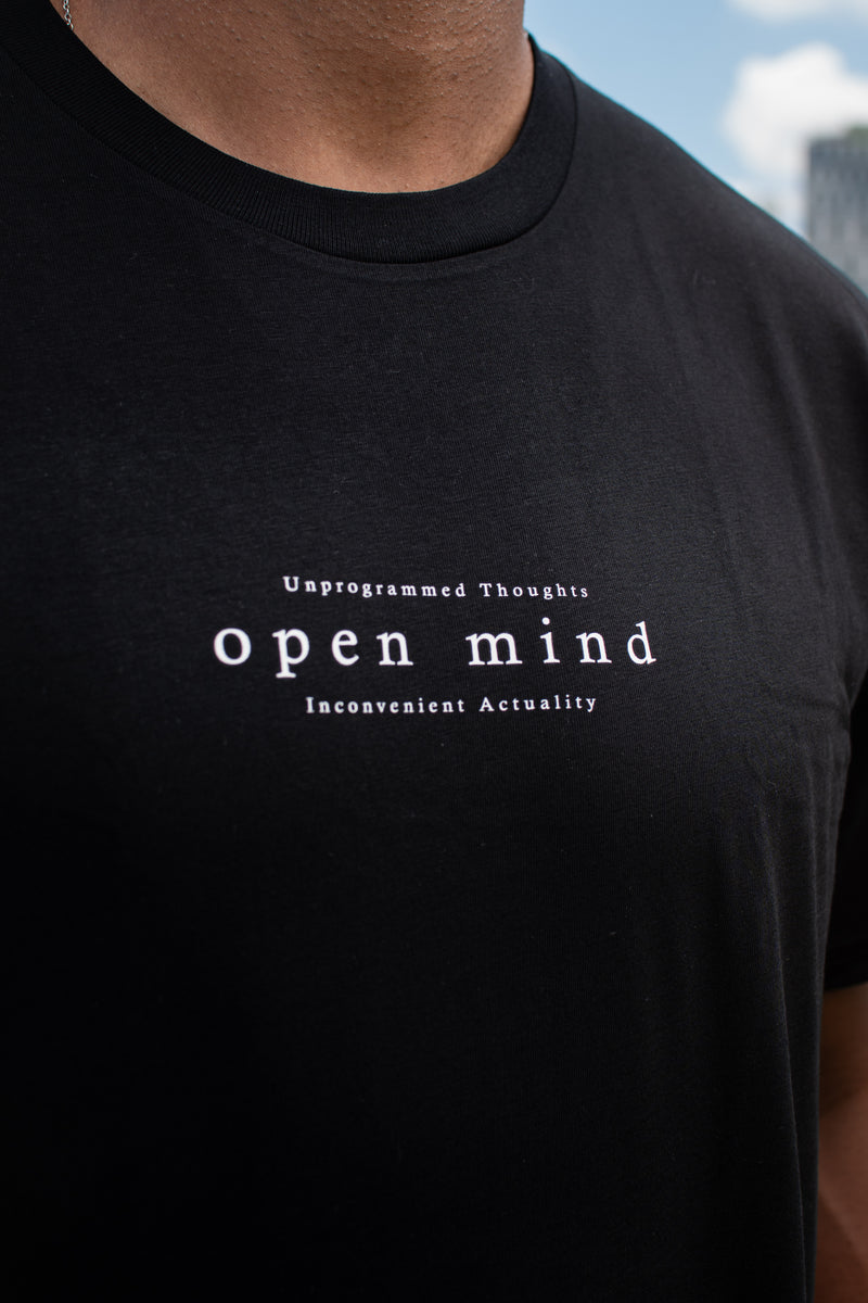 Close-up of Black Premium Tee