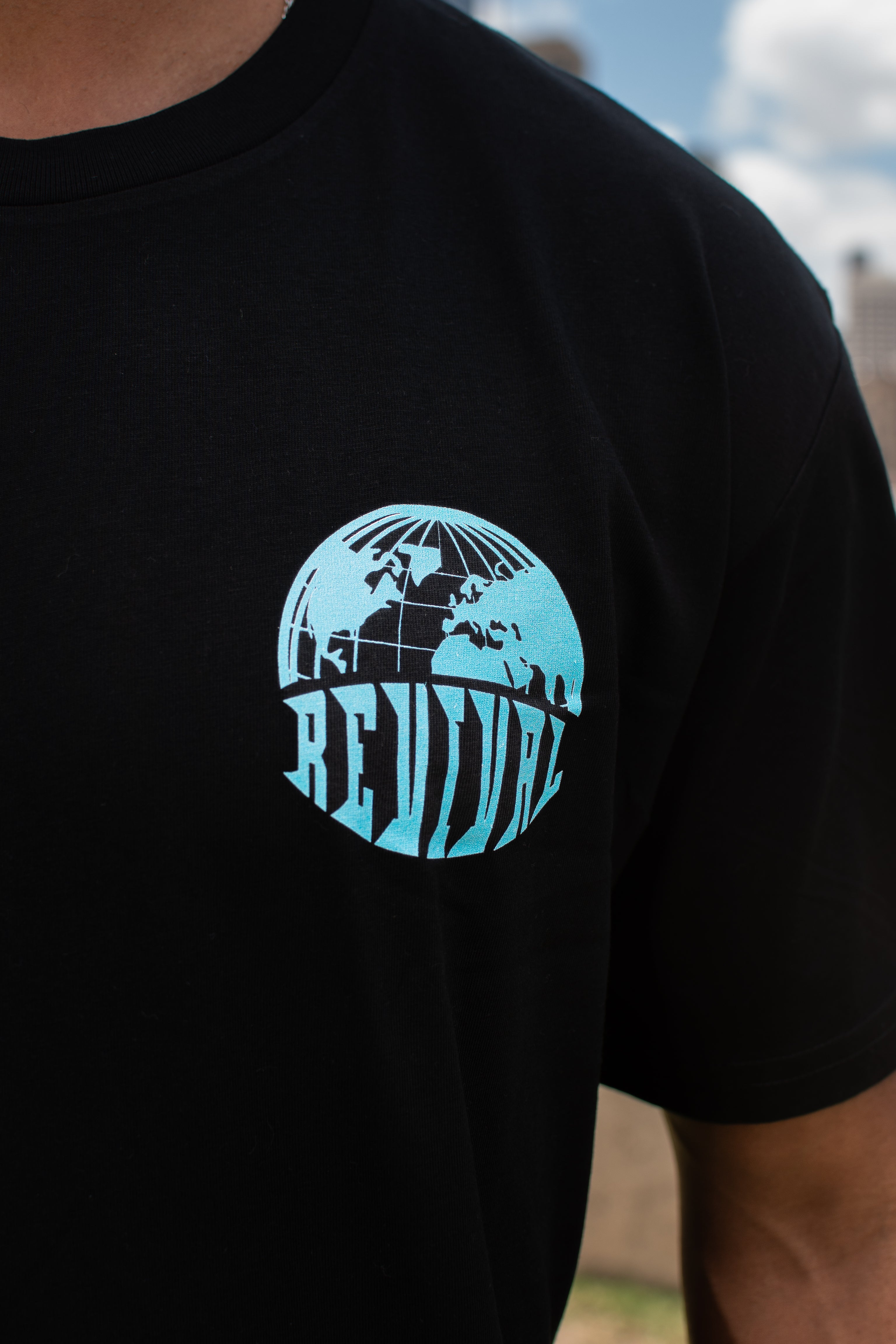 Close-up of Cheap Premium T-Shirt