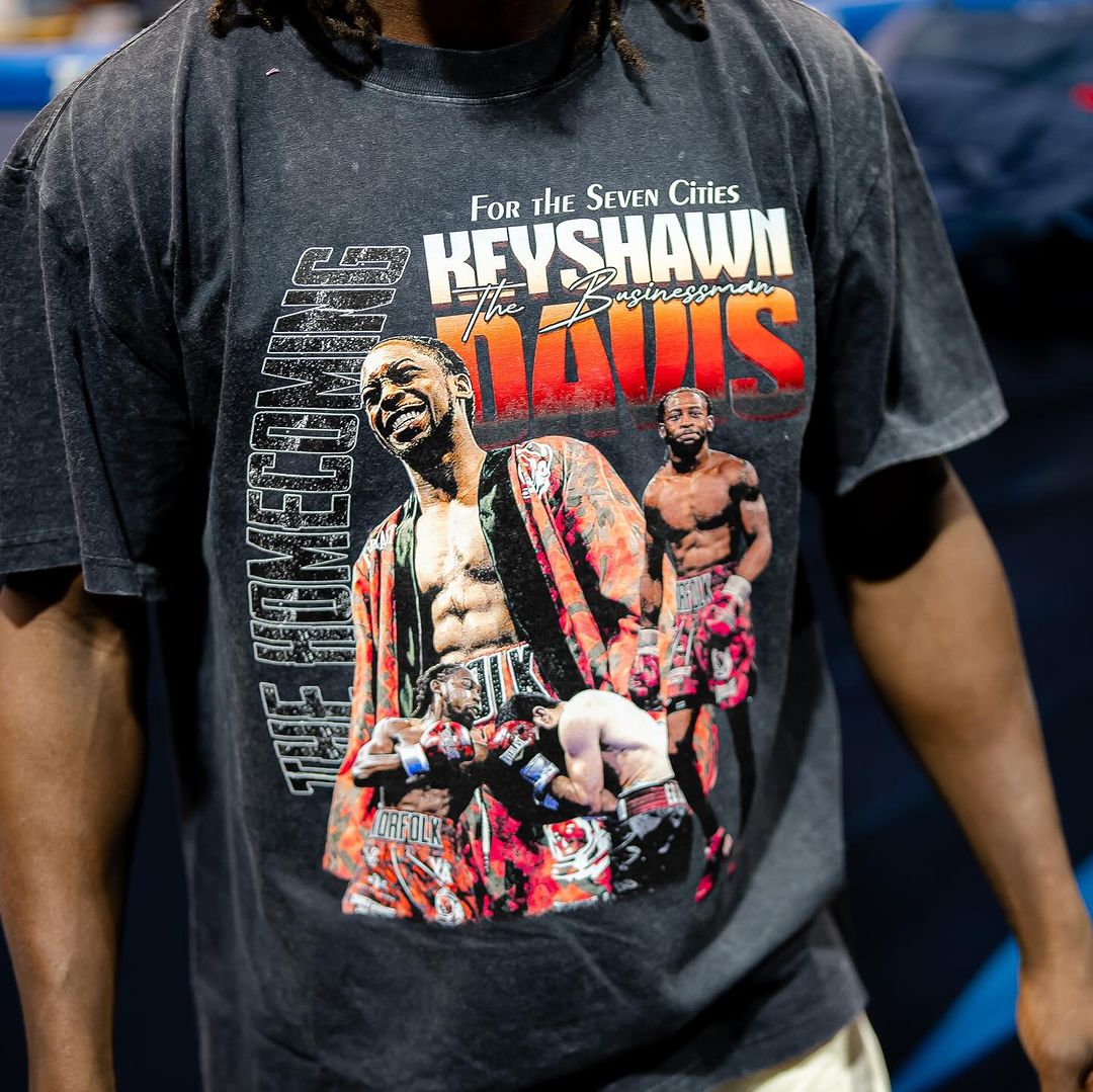 Keyshawn Davis wearing 100% Cotton Oversized Washed Homecoming Tee
