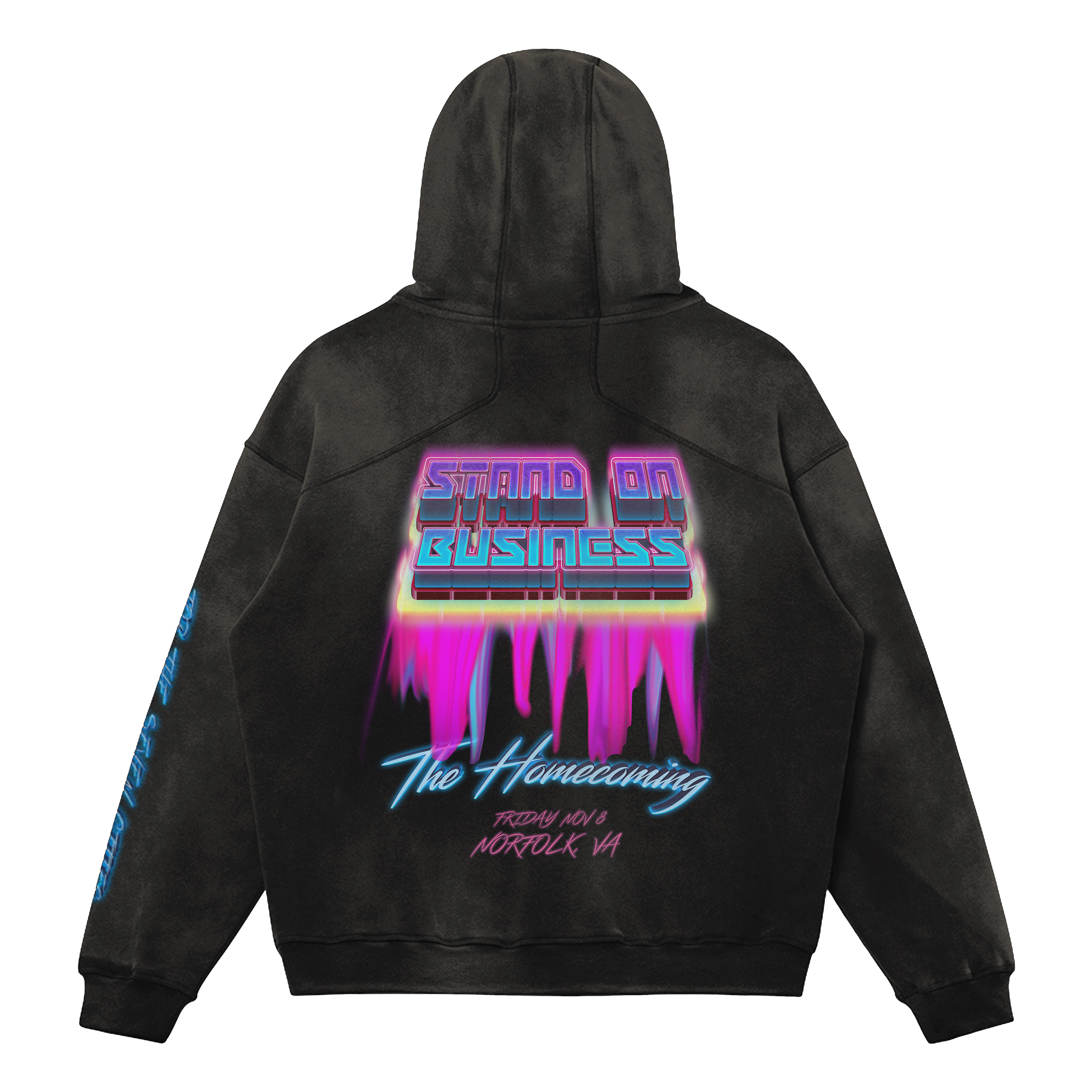 Keyshawn Davis Vintage Style Oversized Sun Faded Hoodie