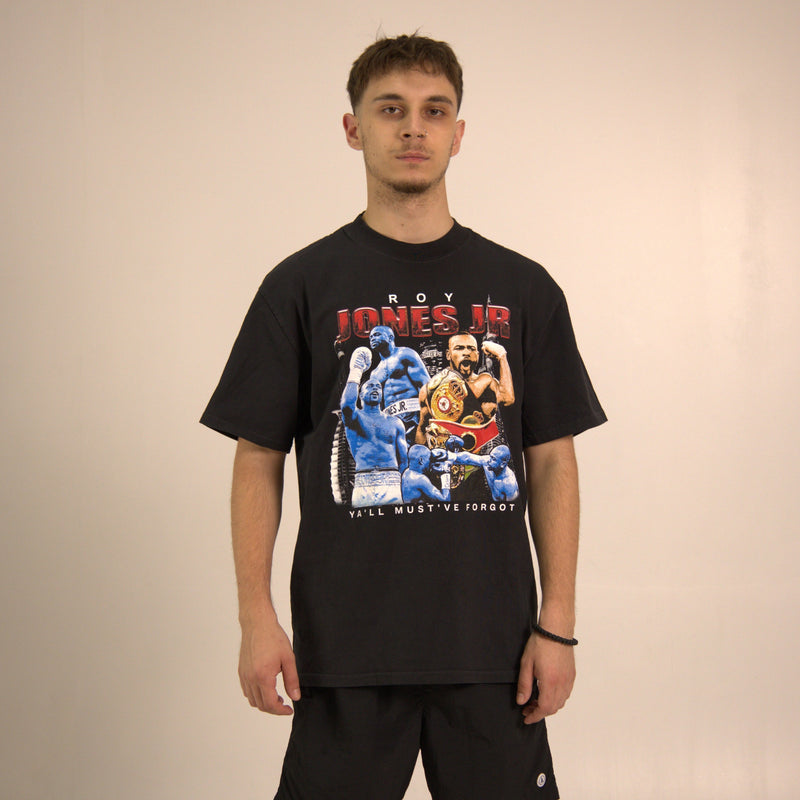 Model wearing Roy Jones Jr. T-Shirt