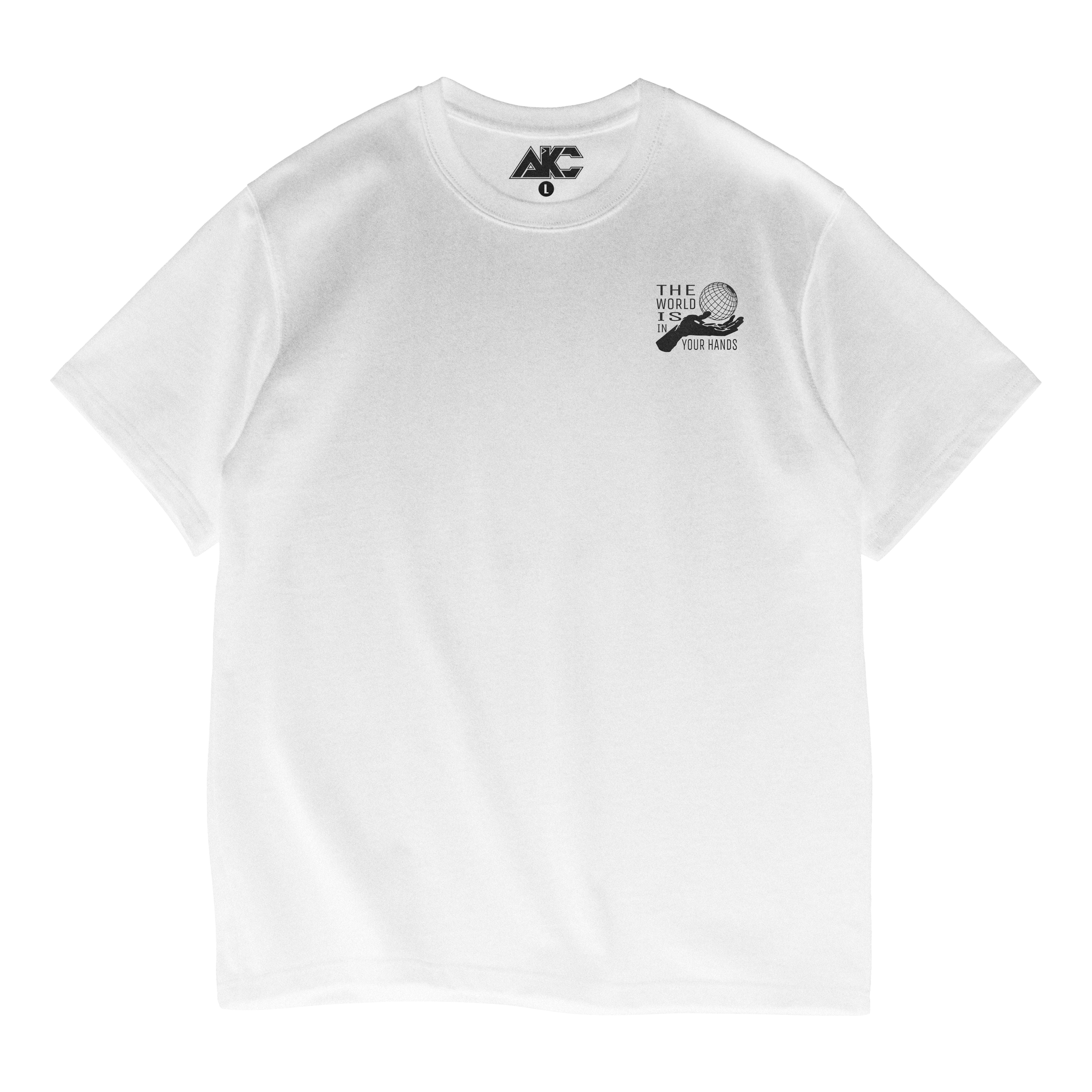 White Typography Graphic T-Shirt