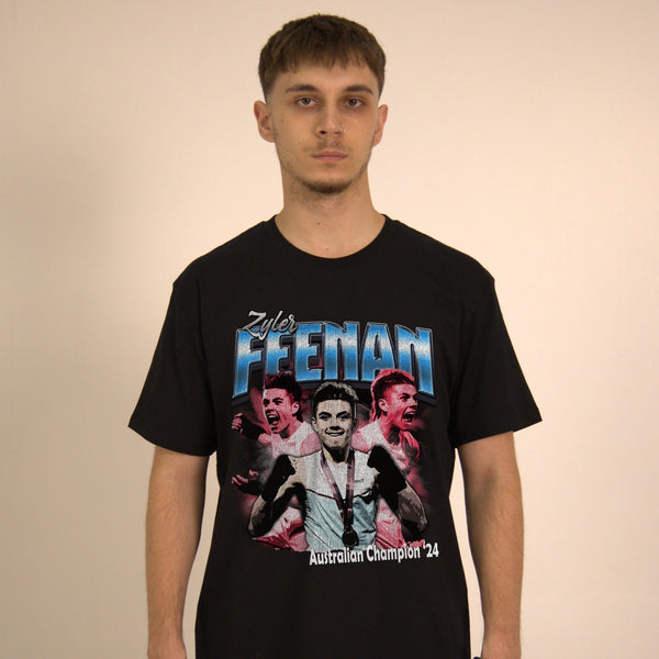 Model wearing Zyler Feenan T-Shirt