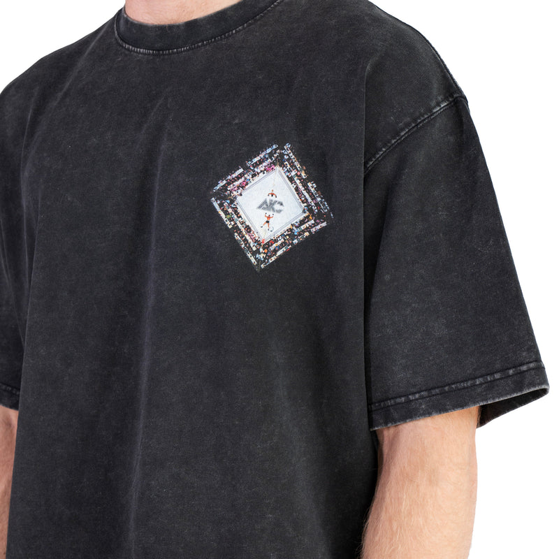 AKC Ring Vintage Boxing T-Shirt Worn by Model - Front Close-Up Shot