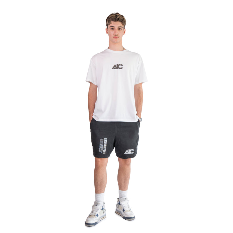 AKC White Standard Tee on Model - Front Full-Body Shot