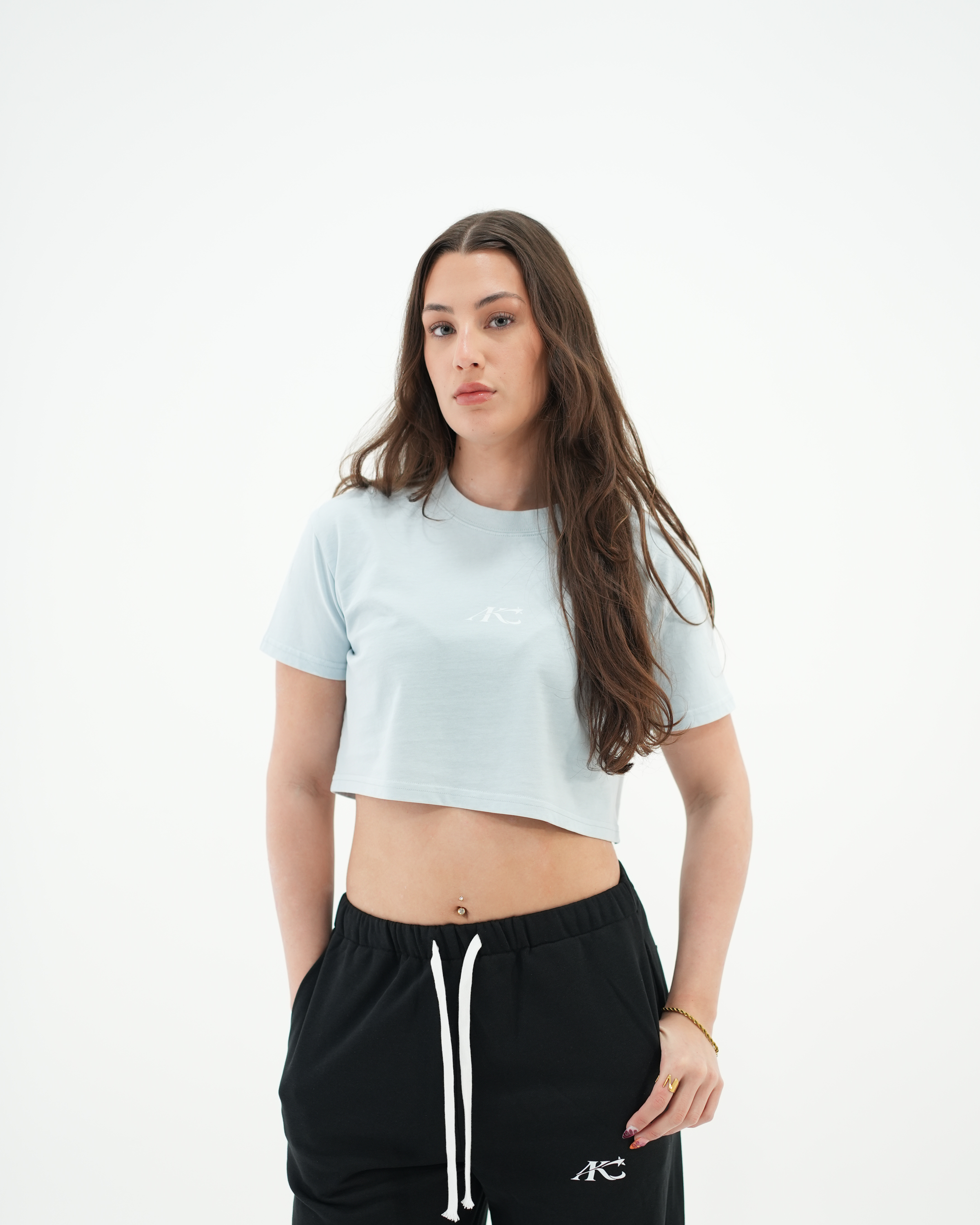 Women's Mineral Wash Crop Tee