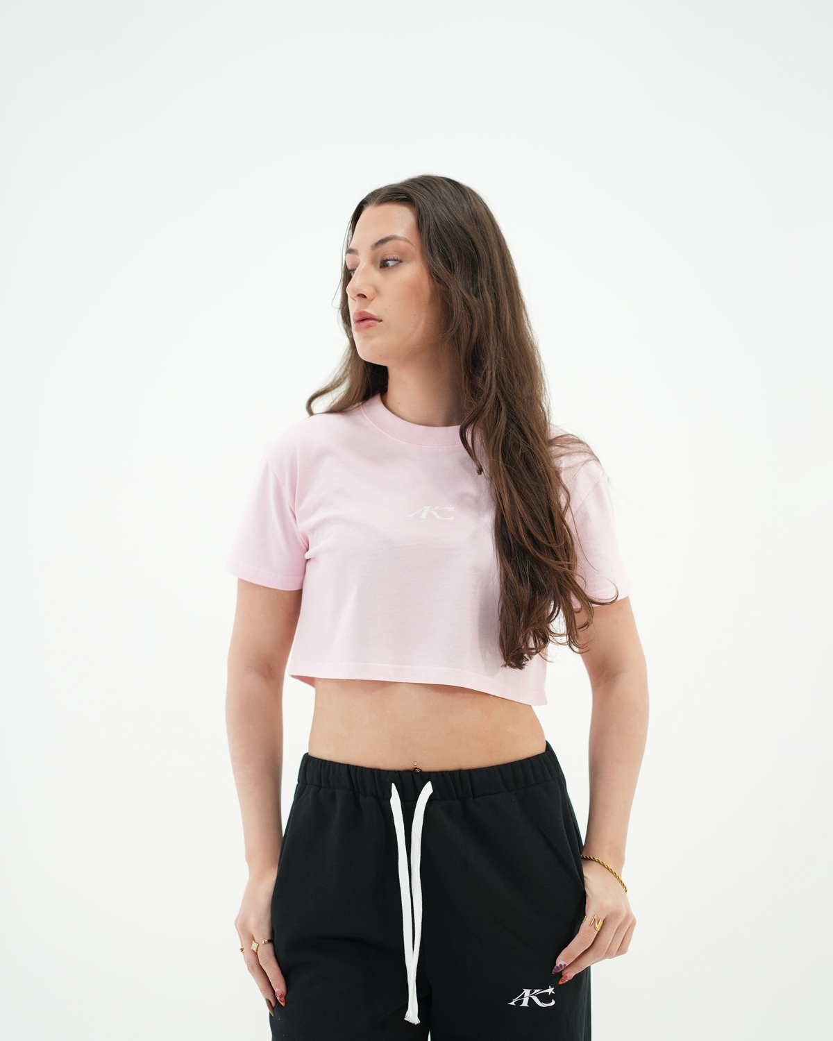 Women's Mineral Wash Crop Tee