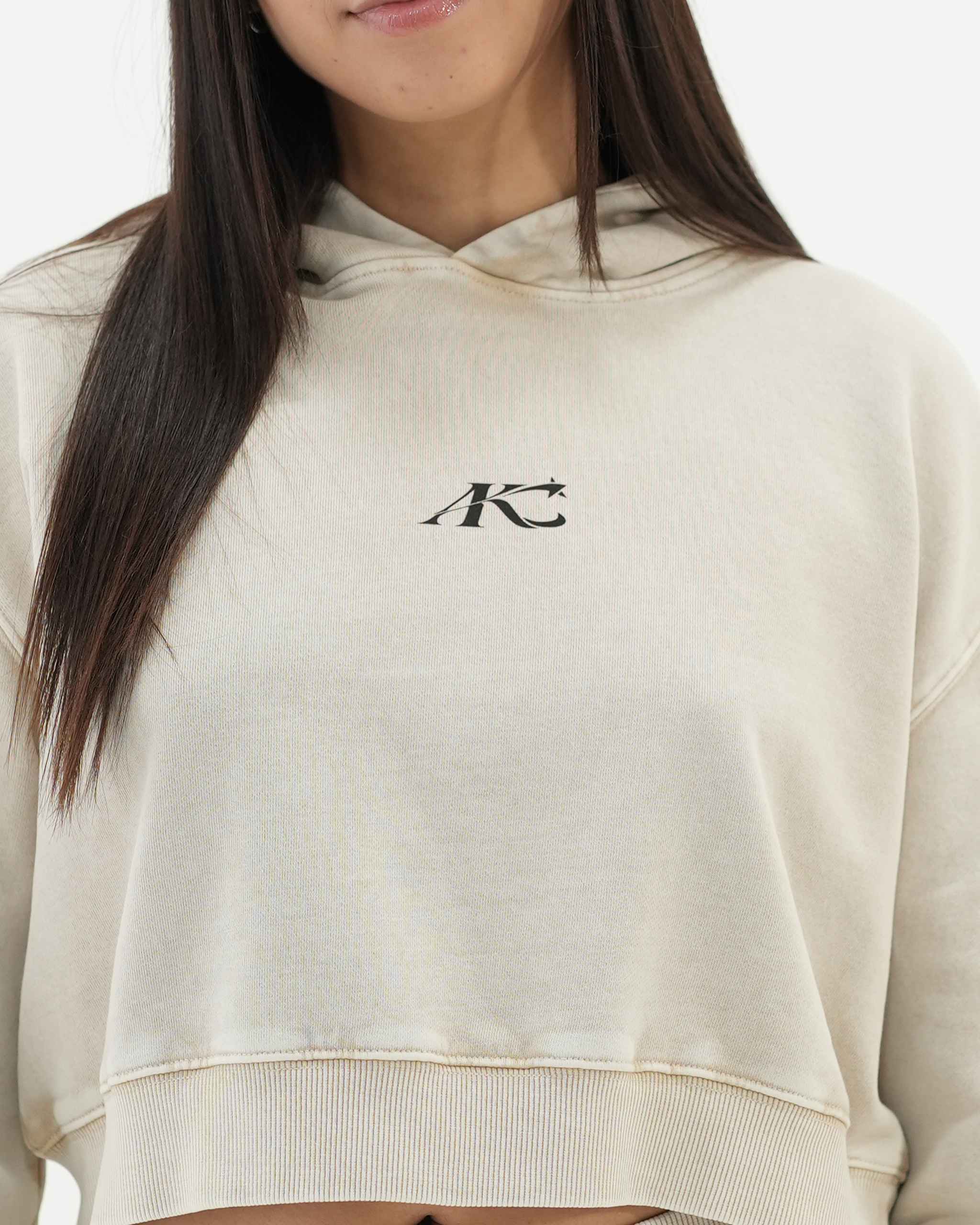 Women's Mineral Wash Cropped Hoodie