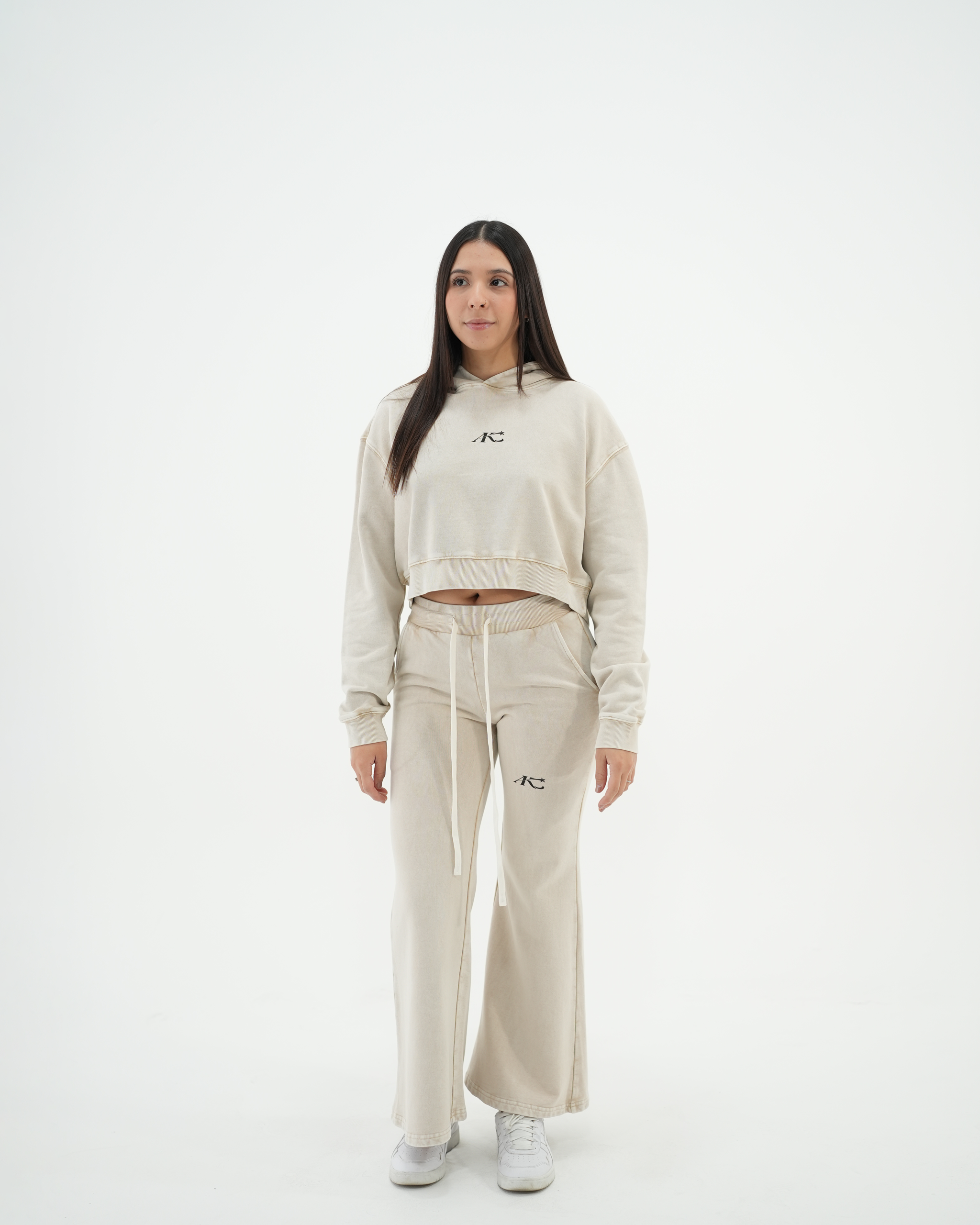 Women's Mineral Wash Cropped Hoodie