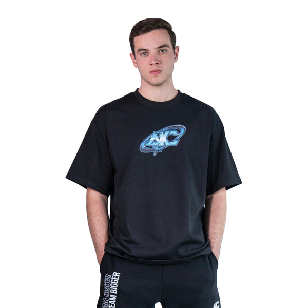 AKC Y2K Chrome Tee on Model - Front Mid-Shot