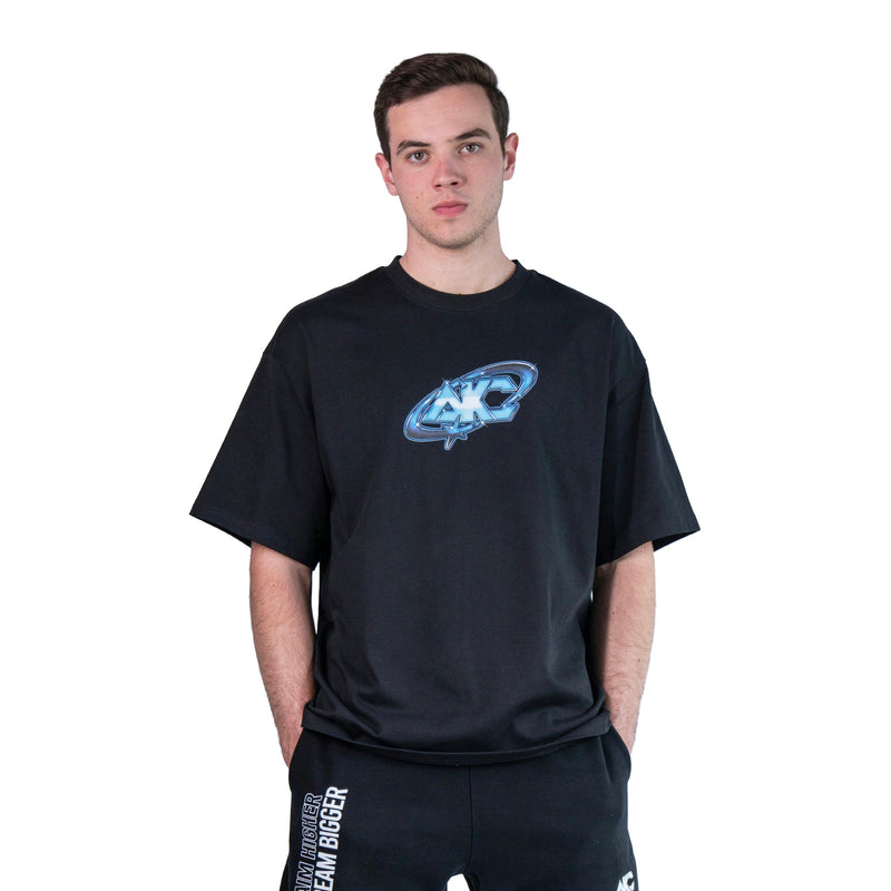 AKC Y2K Chrome Tee on Model - Front Mid-Shot