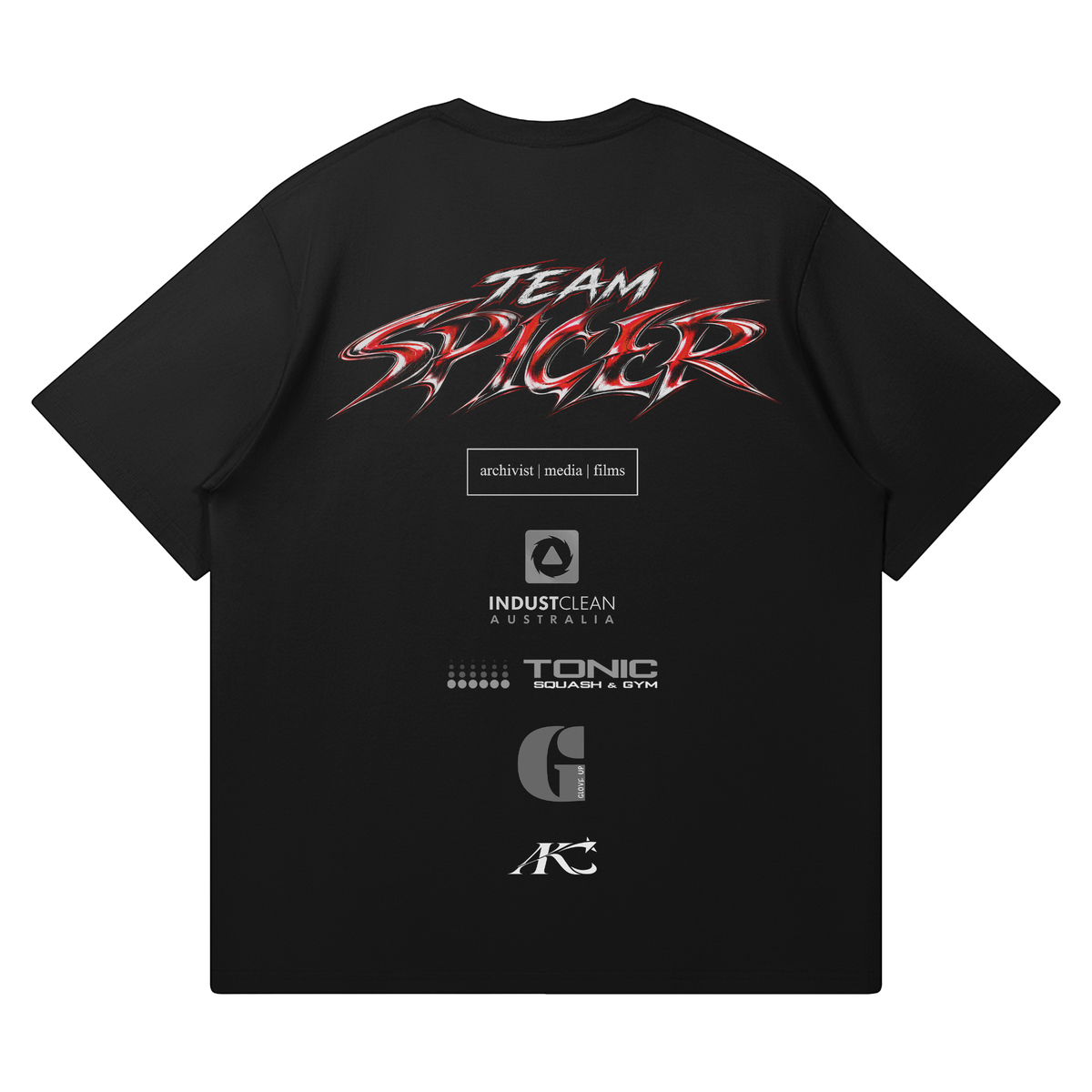 Belle Spicer Black Supporter Tee - Back