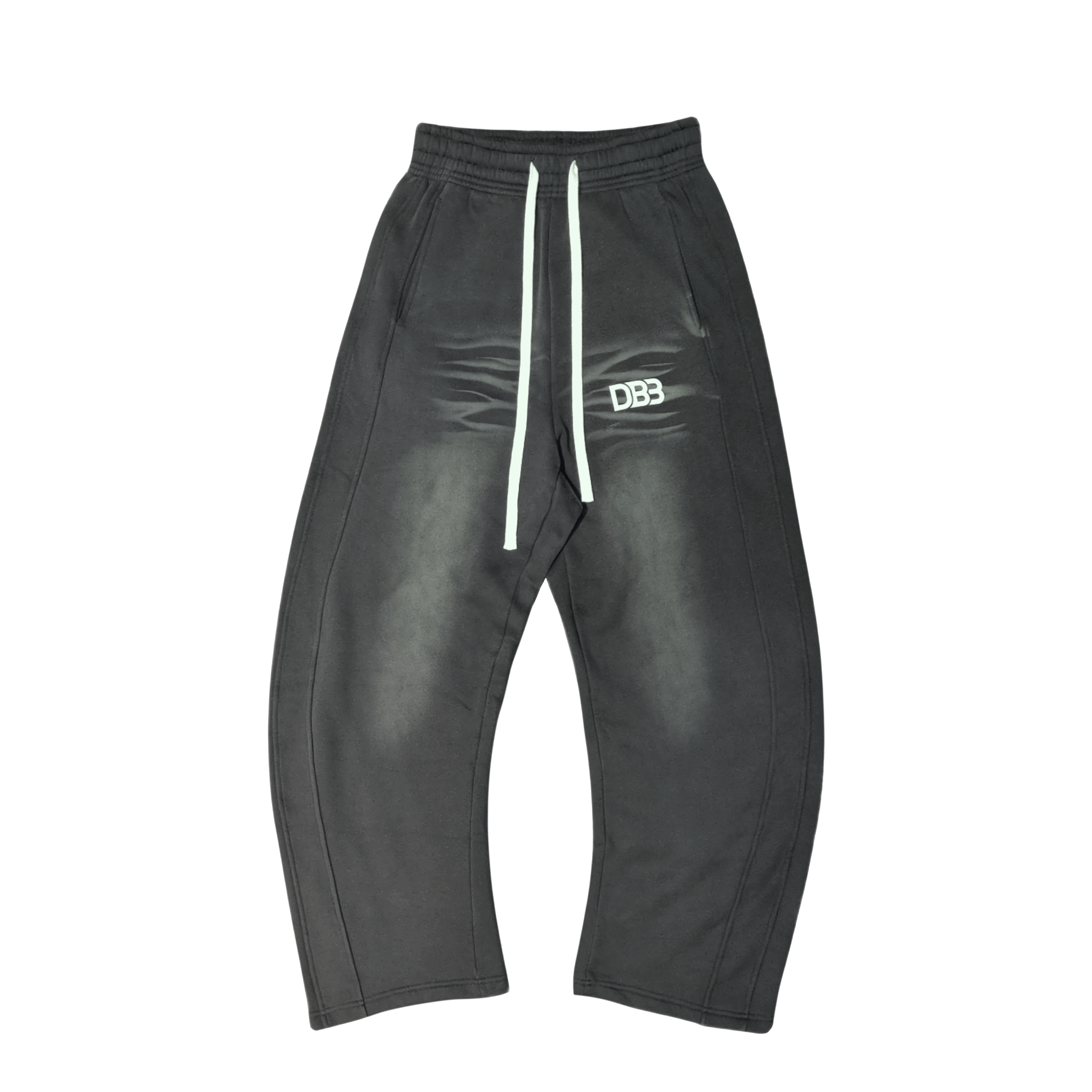 DB3 Gray Distressed Sweatpants Limited Edition - Front
