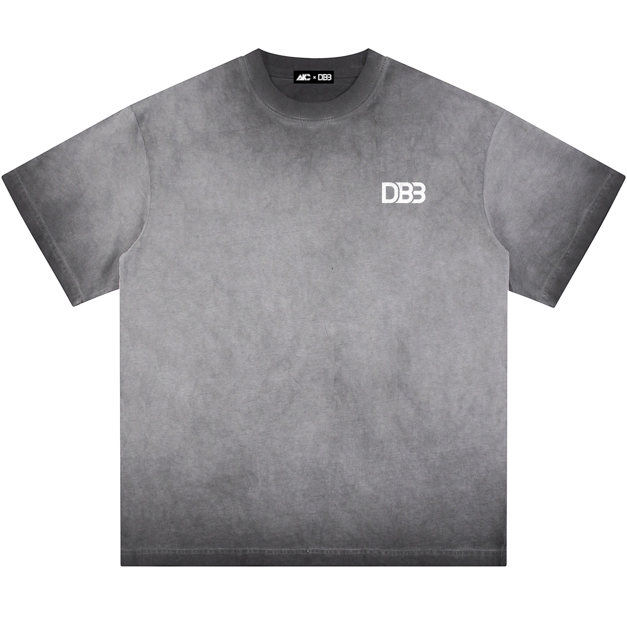 DB3 "Redemption" Gray Reverse-Dyed Washed Supporter Tee - Front