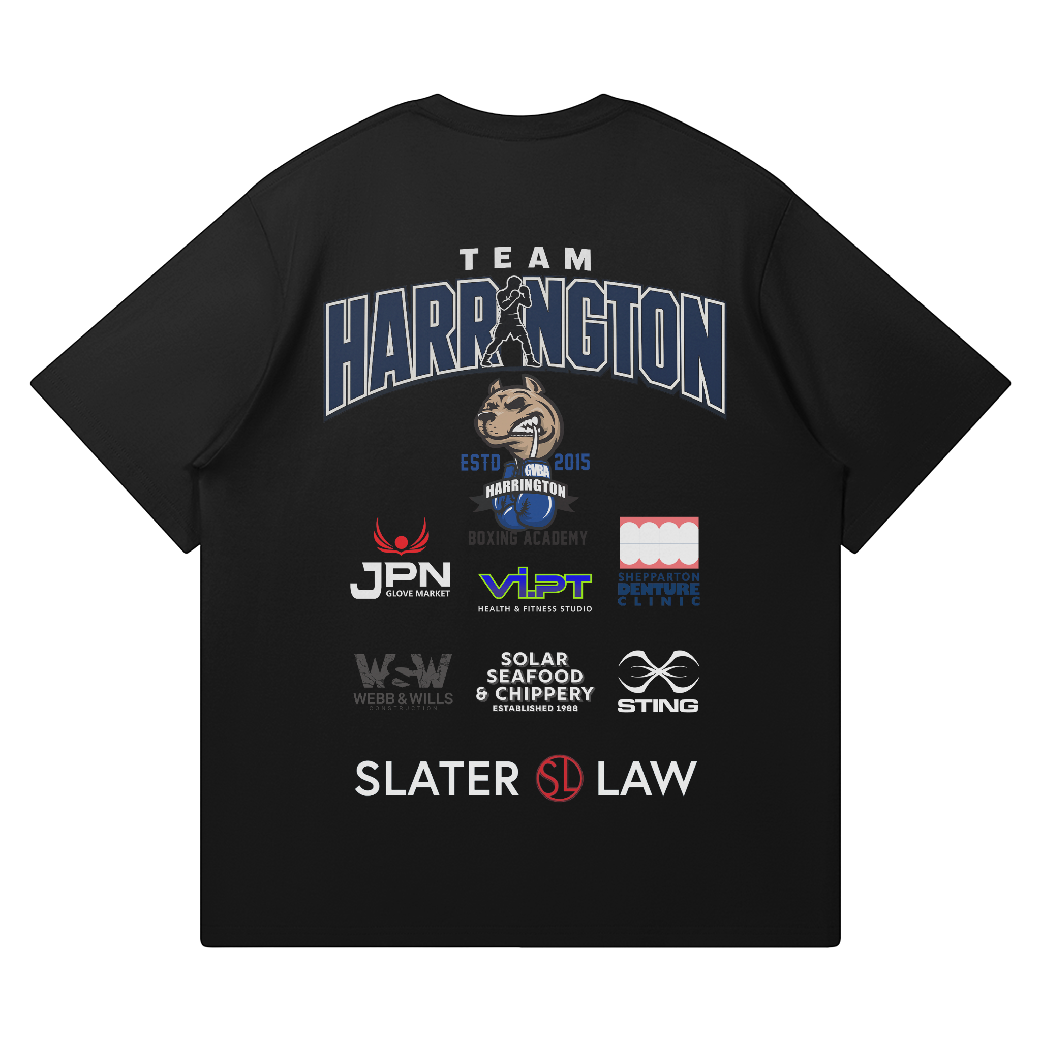 Izaiah Harrington Black Supporter Tee - Back
