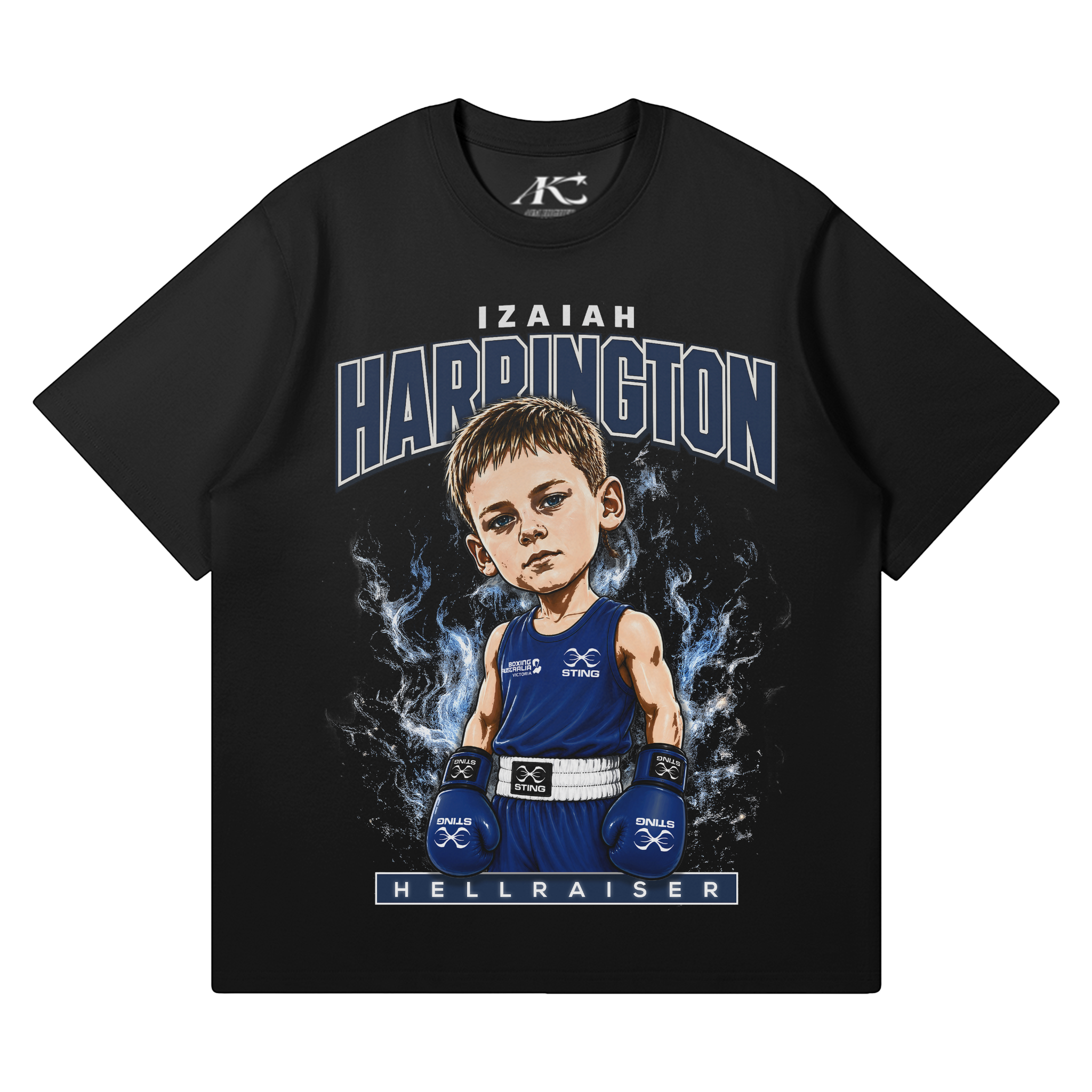 Izaiah Harrington Black Supporter Tee - Front