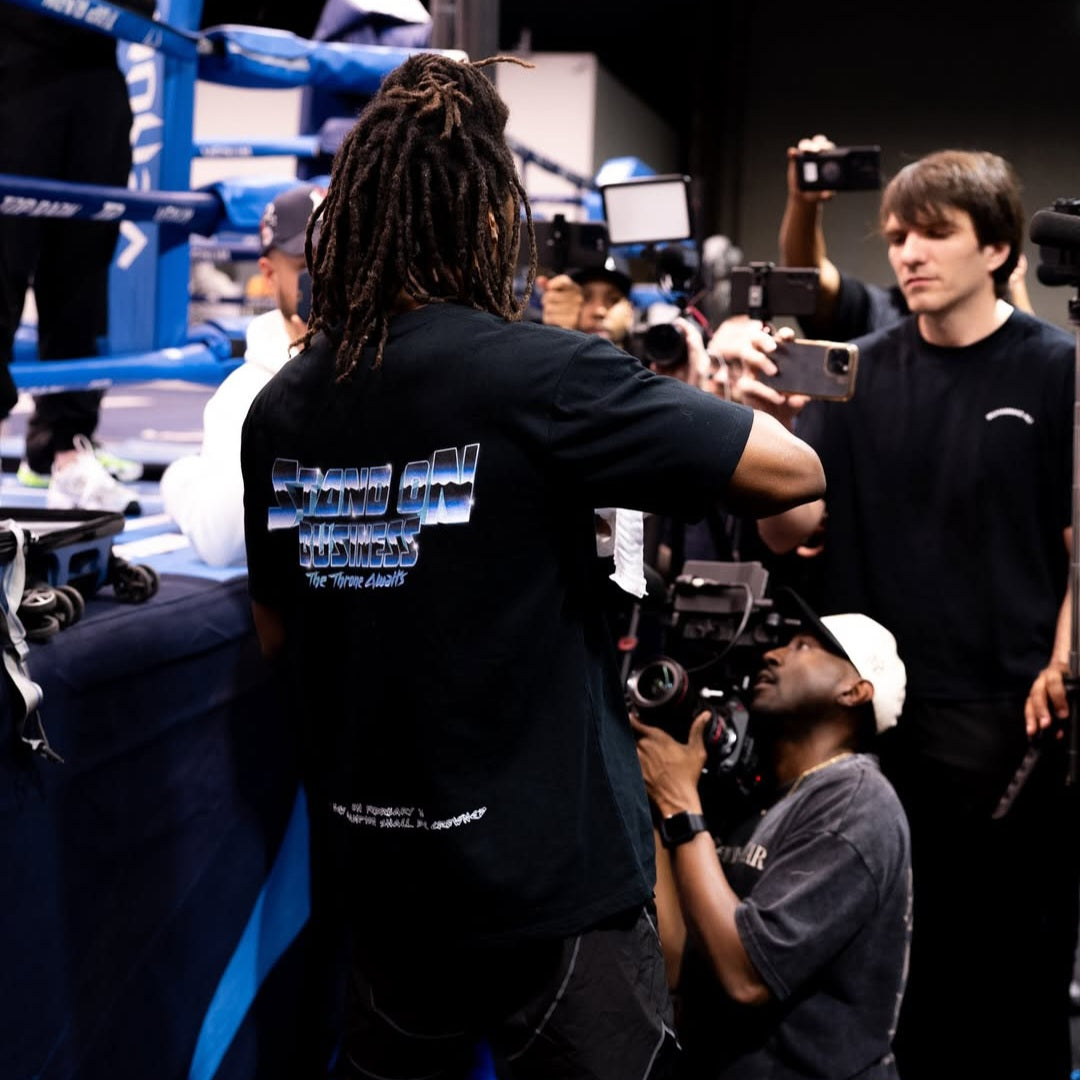 Keyshawn Davis wearing AKC World Title Edition T-shirt - Back