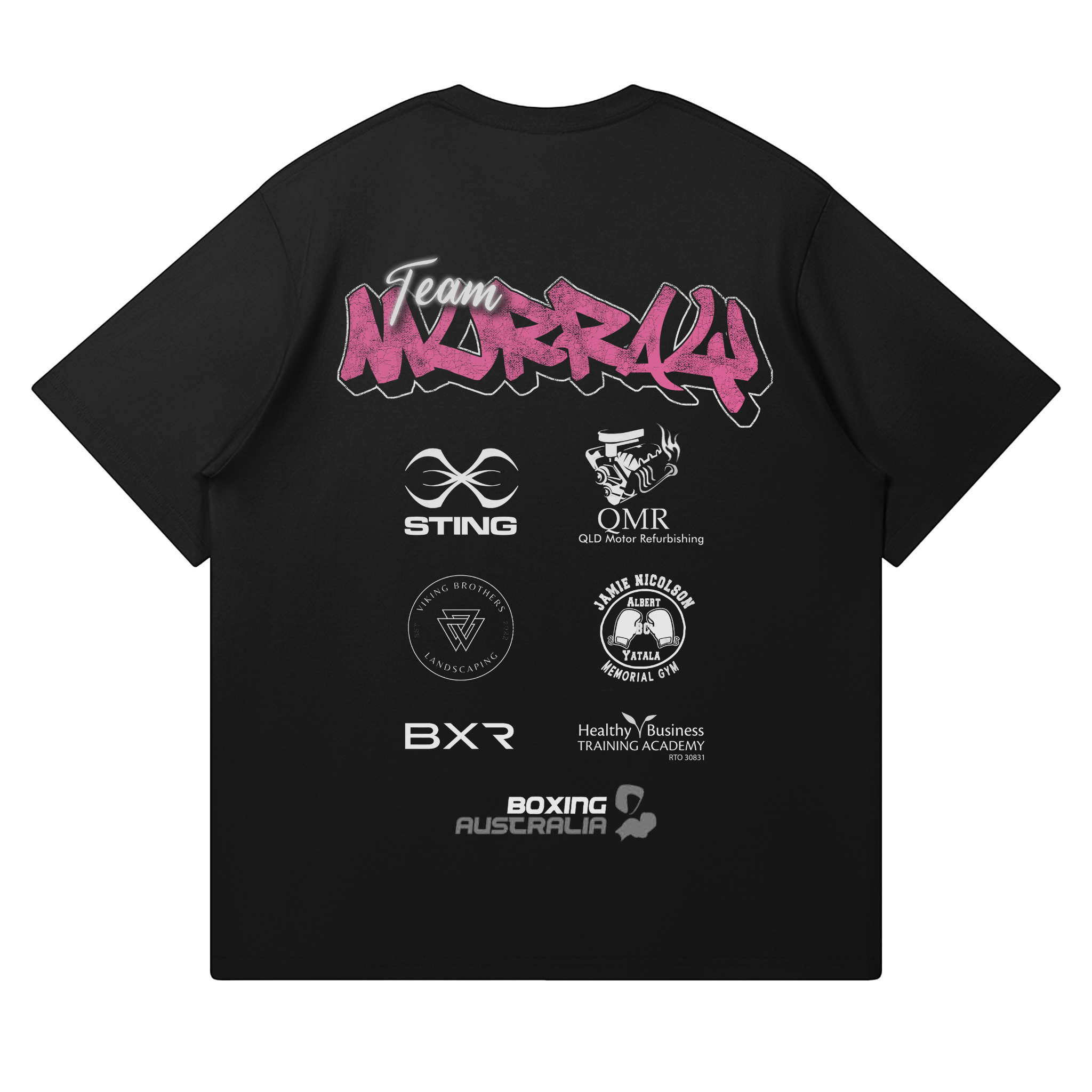 Sienna Murray Black Supporter Tee - Back